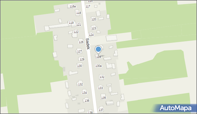 Sadek, Sadek, 128, mapa Sadek