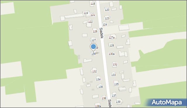 Sadek, Sadek, 130, mapa Sadek