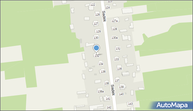 Sadek, Sadek, 132, mapa Sadek