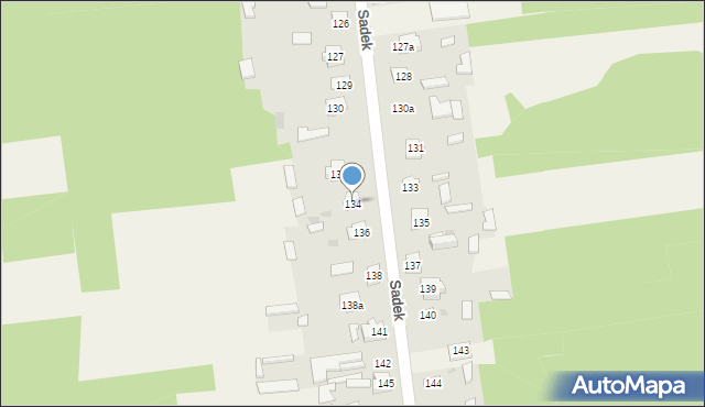 Sadek, Sadek, 134, mapa Sadek