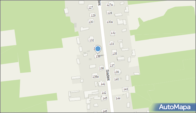 Sadek, Sadek, 136, mapa Sadek