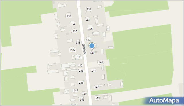 Sadek, Sadek, 140, mapa Sadek