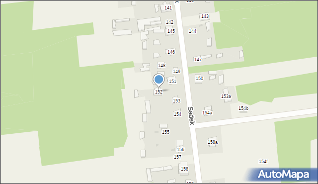 Sadek, Sadek, 152, mapa Sadek