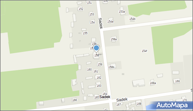 Sadek, Sadek, 158, mapa Sadek