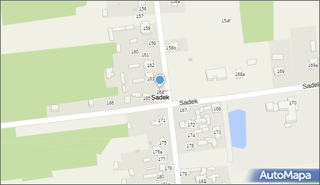 Sadek, Sadek, 164, mapa Sadek