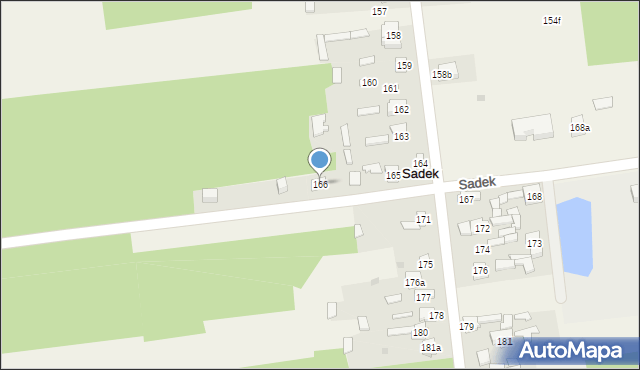 Sadek, Sadek, 166, mapa Sadek