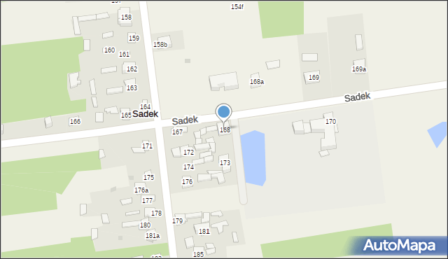 Sadek, Sadek, 168, mapa Sadek