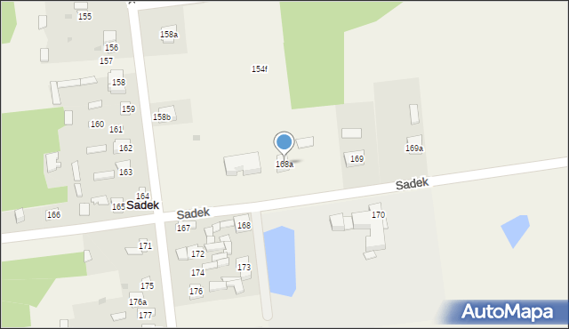 Sadek, Sadek, 168a, mapa Sadek