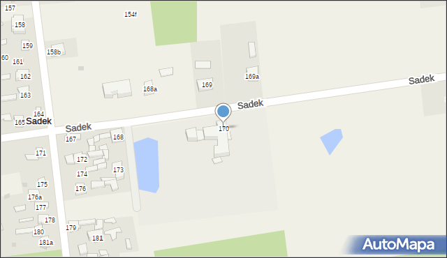 Sadek, Sadek, 170, mapa Sadek