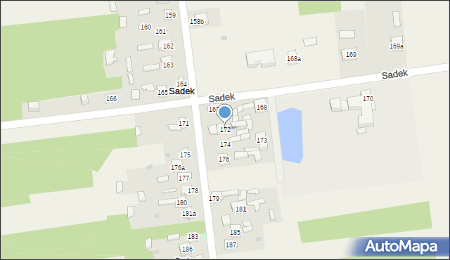 Sadek, Sadek, 172, mapa Sadek