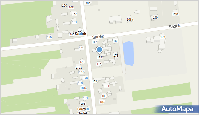 Sadek, Sadek, 174, mapa Sadek