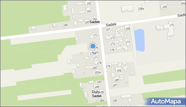 Sadek, Sadek, 176a, mapa Sadek