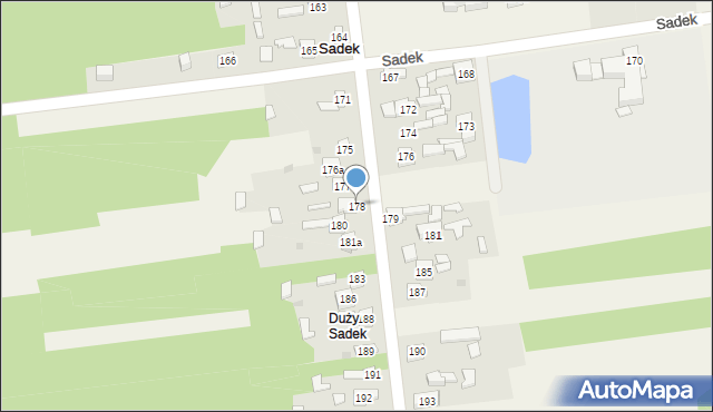 Sadek, Sadek, 178, mapa Sadek