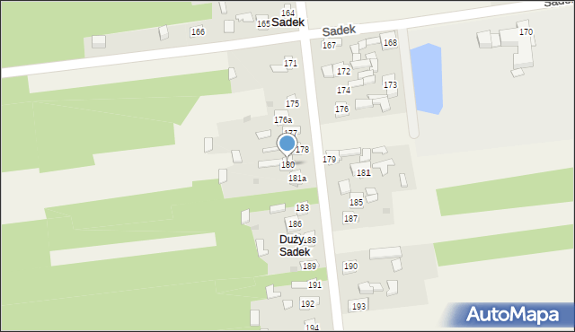 Sadek, Sadek, 180, mapa Sadek