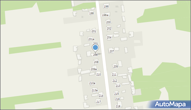 Sadek, Sadek, 206, mapa Sadek