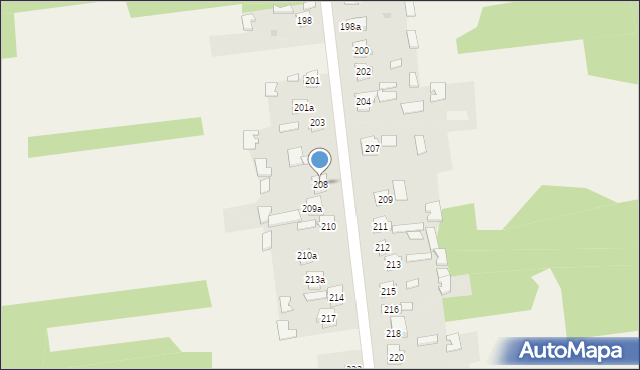 Sadek, Sadek, 208, mapa Sadek