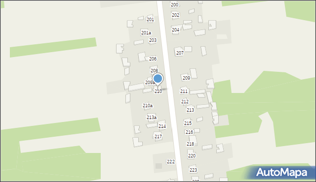 Sadek, Sadek, 210, mapa Sadek