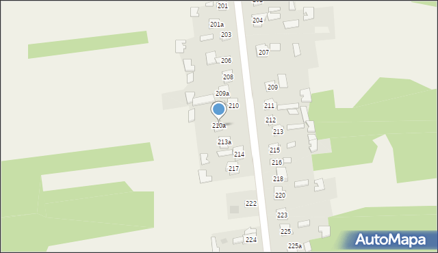 Sadek, Sadek, 210a, mapa Sadek