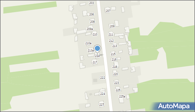 Sadek, Sadek, 214, mapa Sadek