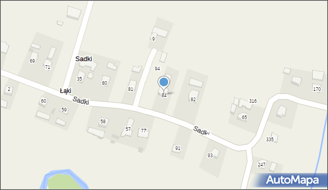 Sadki, Sadki, 84, mapa Sadki