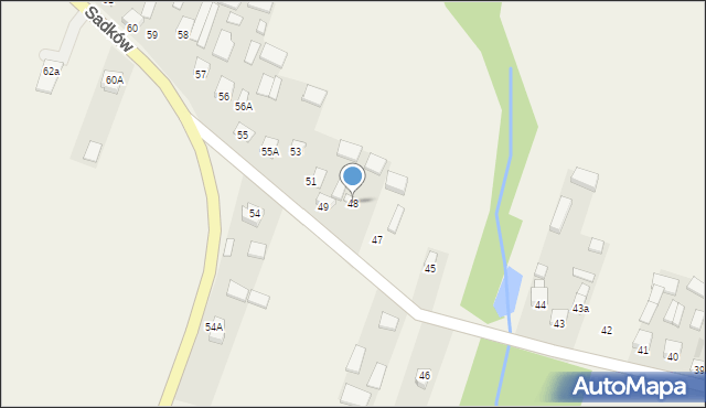 Sadków, Sadków, 48, mapa Sadków