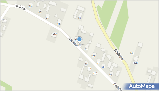 Sadków, Sadków, 82, mapa Sadków