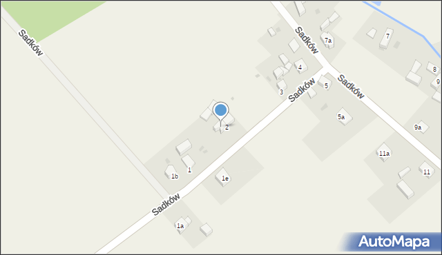 Sadków, Sadków, 2a, mapa Sadków