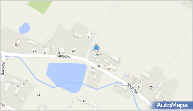 Sadków, Sadków, 48, mapa Sadków