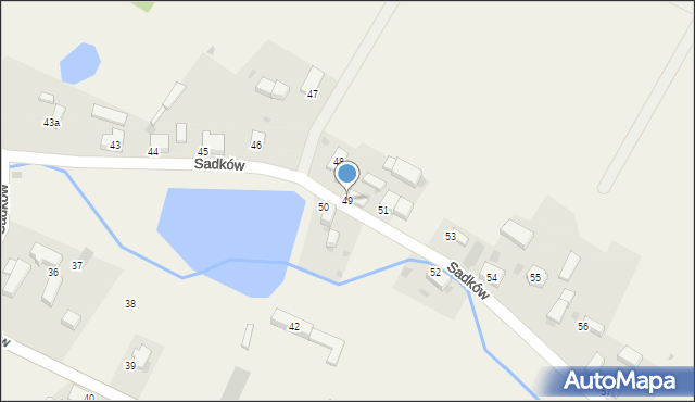 Sadków, Sadków, 49, mapa Sadków