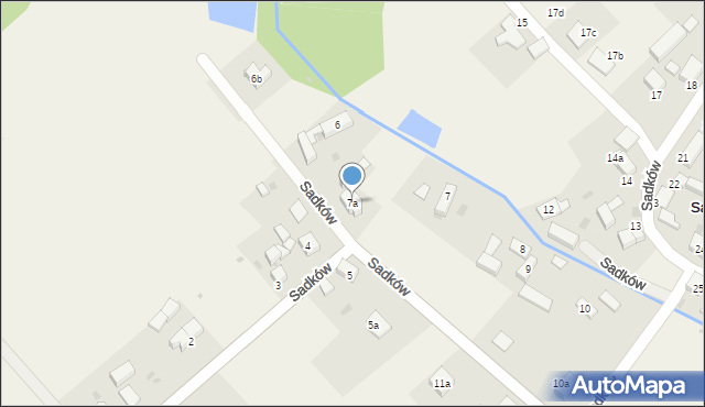Sadków, Sadków, 7a, mapa Sadków