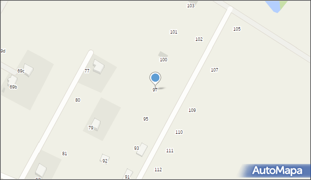 Sadków, Sadków, 97, mapa Sadków