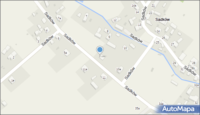 Sadków, Sadków, 9a, mapa Sadków
