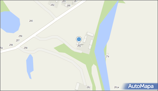 Sadkowice, Sadkowice, 262, mapa Sadkowice