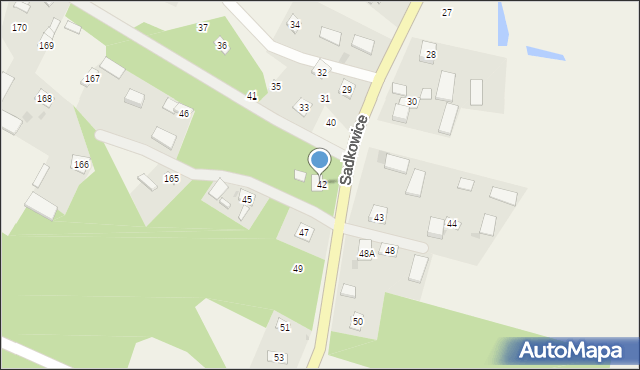 Sadkowice, Sadkowice, 47a, mapa Sadkowice