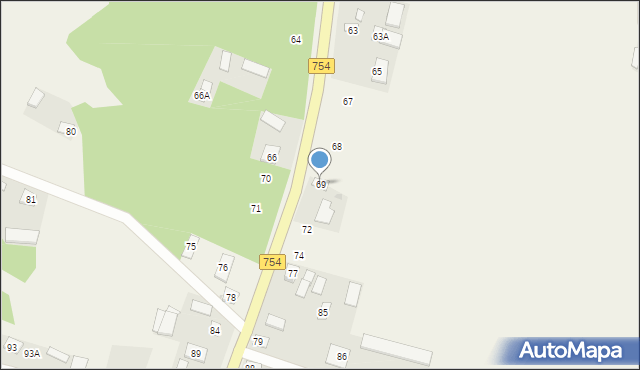 Sadkowice, Sadkowice, 69, mapa Sadkowice