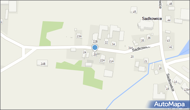 Sadkowice, Sadkowice, 23, mapa Sadkowice