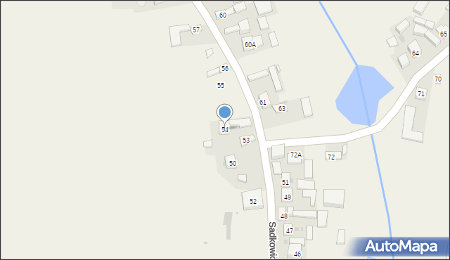 Sadkowice, Sadkowice, 54, mapa Sadkowice