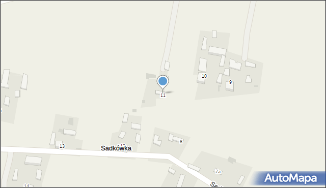 Sadkówka, Sadkówka, 11, mapa Sadkówka