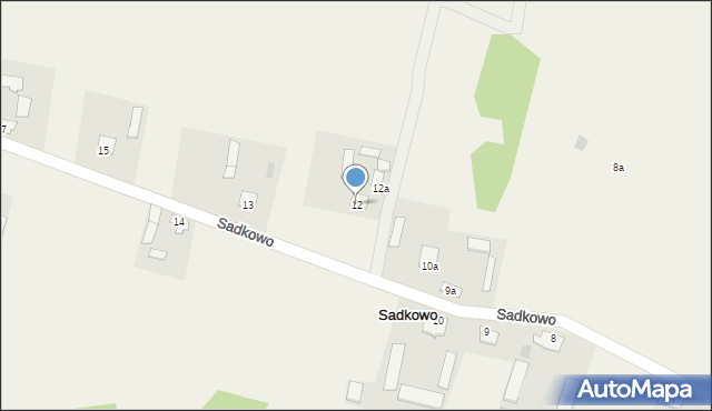 Sadkowo, Sadkowo, 12, mapa Sadkowo