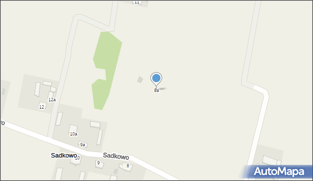 Sadkowo, Sadkowo, 8a, mapa Sadkowo