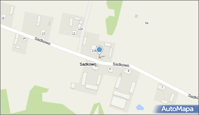 Sadkowo, Sadkowo, 9a, mapa Sadkowo