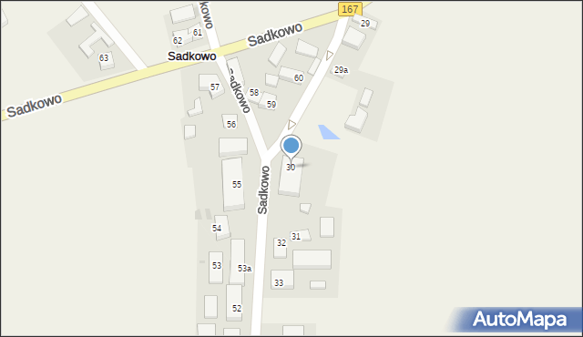 Sadkowo, Sadkowo, 30, mapa Sadkowo