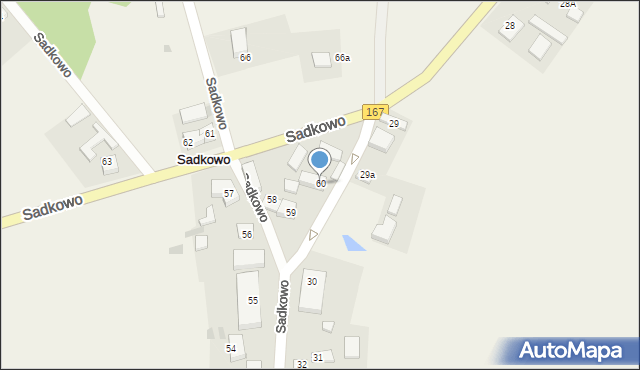 Sadkowo, Sadkowo, 60, mapa Sadkowo