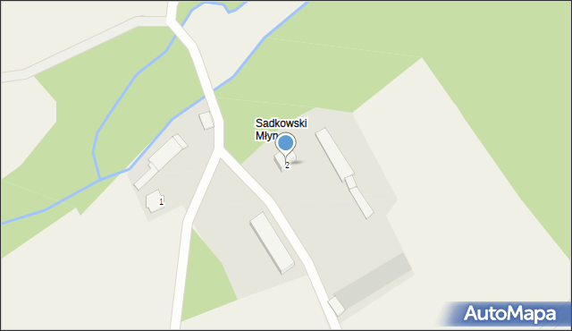 Sadkowski Młyn, Sadkowski Młyn, 2, mapa Sadkowski Młyn
