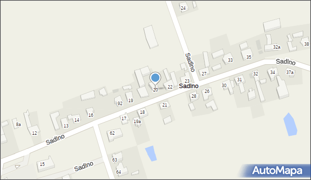 Sadlno, Sadlno, 20, mapa Sadlno