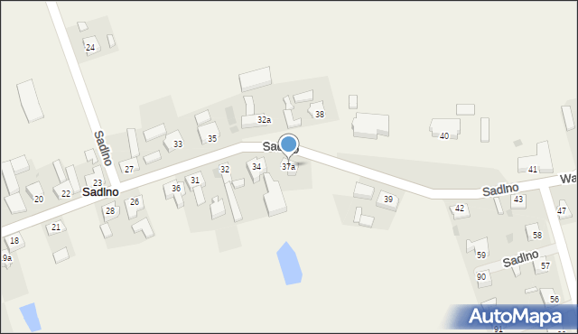 Sadlno, Sadlno, 37a, mapa Sadlno