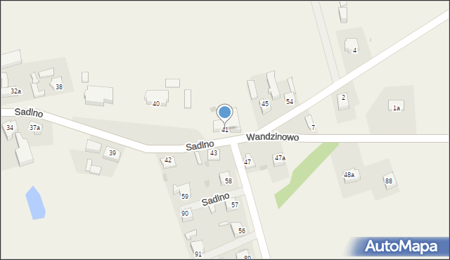 Sadlno, Sadlno, 41, mapa Sadlno