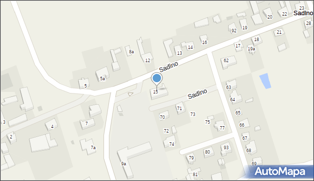 Sadlno, Sadlno, 61, mapa Sadlno