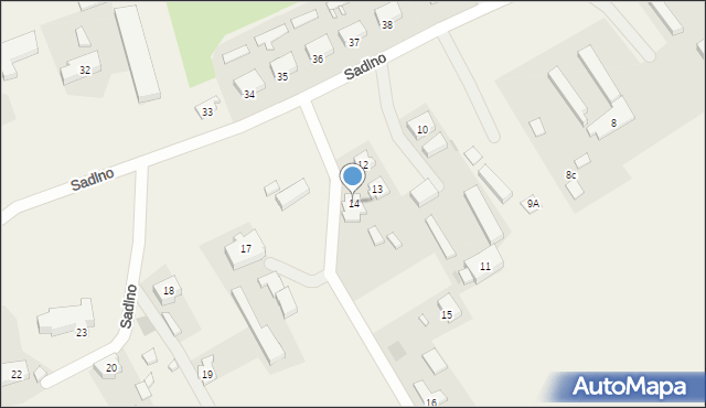 Sadlno, Sadlno, 14, mapa Sadlno
