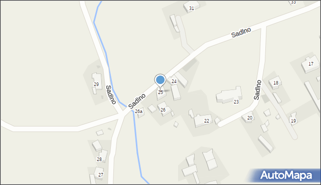 Sadlno, Sadlno, 25, mapa Sadlno